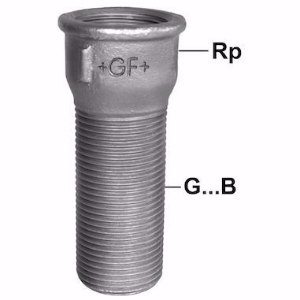 Picture of +GF+ 536 Temperguss-Langgewinde-Muff, Dimension ″: 1/2", Art.Nr.: 770536204