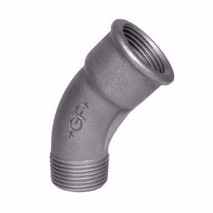 Picture of +GF+ 40 Bogen 45°, lang, ISO/EN G4/45°, Dimension ″: 21/2", Art.Nr.: 770040210