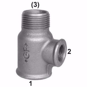 Picture of +GF+ 134 T-Stück, Abzweig reduziert, Dim. (1-2): 1" ‑ 1/2", Art.Nr.: 770134219