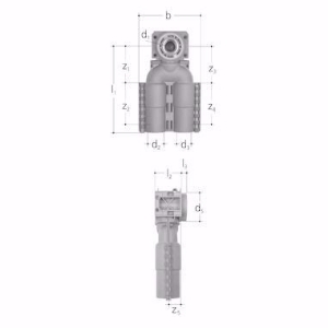 Picture of +GF+ iFIT Dose 2-fach 90° Messing, d mm: 16‑20, Art.Nr.: 762101305