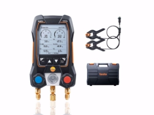 Picture of testo 550s Basis Set - Smarte digitale Monteurhilfe mit kabelgebundenen Zangen-Temperaturfühlern, Art.Nr. : 0564 5501