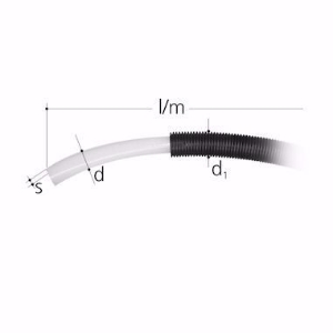 Picture of GF-JRG SANIPEX Rohr weiss in Ringen mit Schutzrohr 20 mm 50 m , Art.Nr. : 5706.020