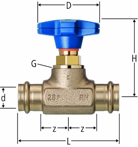Picture of Nussbaum 82204 Optipress-Aquaplus-Geradsitzventil, Grösse: 22, Art.Nr. 82204.24