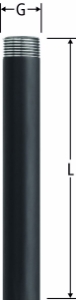 Picture of Nussbaum  13092 Tropfwasser-Stutzen lang zu Sicherheitsventilen und Sicherheitsgruppen, Grösse: ¾, Art.Nr. 13092.04