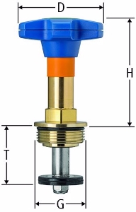Picture of Nussbaum  95350 Easy-Top-Oberteil zu Schrägsitzventilen und Batterieventilen, Grösse: ⅞, Art.Nr. 95350.20
