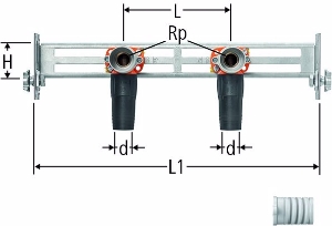 Picture of Nussbaum  85214 Optiflex-Profix-Optivis-Modul für Bad und Dusche, Grösse: 16, Art.Nr. 85214.21
