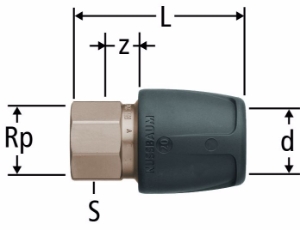 Picture of Nussbaum  85131 Optiflex-Profix-Übergang mit Innengewinde, Grösse: ¾ x 16, Art.Nr. 85131.24