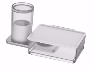 Picture of Bodenschatz - Hygiene-/Utensilienbox LIV Mattglas und Feuchttuch-/ , Art.Nr. :  BA58VC406