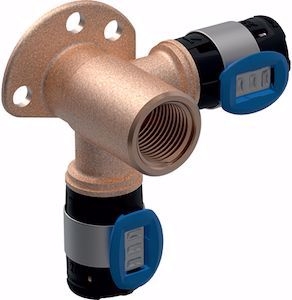 Picture of Geberit FlowFit Eckanschlusswinkel 90° d20mm, Rp12", L 3.6cm, Art.Nr. :620.881.00.1