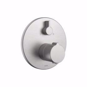 Picture of Wanne brushed steel Fertigmontageset mit Thermostat Funktionseinheit style, brushed steel,2 Abgäng,BlueBox, Art.Nr. : 20.004.802.177
