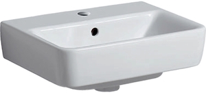 Picture of Geberit Compact Waschtisch mit Hahnloch und Überlauf weiss, 45x34cm, Art.Nr. : 276145000