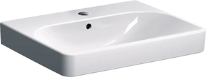 Picture of Geberit Smyle Square Waschtisch mit Hahnloch und Überlauf weiss, 75x48cm, Art.Nr. : 500.249.01.1