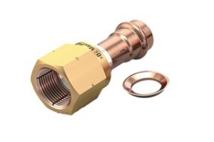 Picture of MaxiPro (Conex Bänninger) - WIEDERVERWENDBAR BORDELADAPTER  1/4", MESSINGMUTTER & KUPFERDICHTRING - 4/PCK, Art.Nr. :CMP-2045-000