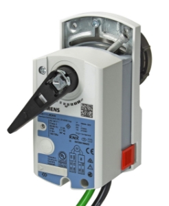 Picture of Siemens Elektromotorischer Drehantrieb KNX ohne Federrücklauf für Regelkugelhähne bis DN25, Art.Nr.: GDB111.9E/KN