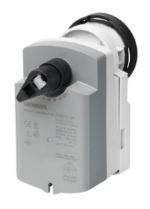 Picture of Siemens Elektromotorischer Drehantrieb mit Federrücklauf für Kugelhähne, AC/DC 24 V, 2-Punkt, 2 Nm, 30/15 s, Art.Nr.: GQD121.9A