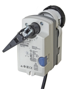 Picture of Siemens Elektromotorischer Drehantrieb ohne Federrücklauf für Kugelhähne, AC/DC 24 V, Auf-Zu, 2 Nm, 30 s, Art.Nr.: GSD141.9A