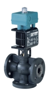 Picture of Siemens Misch-/Durchgangs-Magnetventil, Flansch, PN16, DN15, kvs 1,5, AC / DC 24 V, DC 0/2...10 V / 4...20 m, Art.Nr.: MXF461.15-1.5