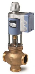 Picture of Siemens Misch-/Durchgangs-Magnetventil, Aussengewinde, PN16, DN15, kvs 1,5, AC / DC 24 V, DC 0/2...10 V / 4., Art.Nr.: MXG461B15-1.5