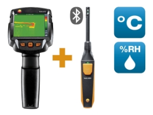 Picture of Testo - testo 872 Baudiagnose-Set - Wärmebildkamera testo 872 mit Bluetooth-Feuchtefühler testo 605i, Art.Nr. : 0560 8724