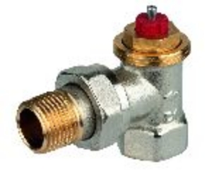 Picture of Honeywell Resideo - Thermostatventilkörper FX, Messing vernickelt, Eck, 1/2", Art.Nr. : V2000EFX15