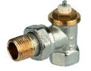 Picture of Honeywell Resideo - Thermostatventilkörper SX, Messing vernickelt, Eck, 1/2", Art.Nr. : V2000ESX15