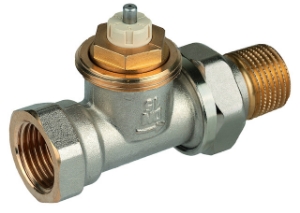 Picture of Honeywell Resideo - Thermostatventilkörper SX, Messing vernickelt, Durchgang kurz, 3/8", Art.Nr. : V2020DSX10