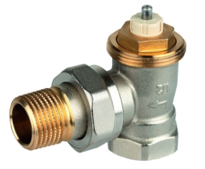 Picture of Honeywell Resideo - Thermostatventilkörper SX, Messing vernickelt, Eck kurz,  3/8", Art.Nr. : V2020ESX10