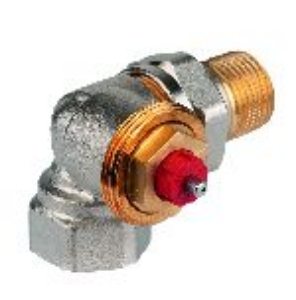 Picture of Honeywell Resideo - Thermostatventilkörper FX, Messing vernickelt, Winkel-Eck links, 3/8", Art.Nr. : V2020LFX10