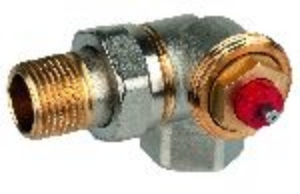 Picture of Honeywell Resideo - Thermostatventilkörper FX, Messing vernickelt, Winkel-Eck rechts, 3/8", Art.Nr. : V2020RFX10