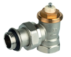 Picture of Honeywell Resideo - Thermostatventilkörper SX, Messing vernickelt, Eck, 3/8", Weichdichtung, Art.Nr. : V2030ESX10