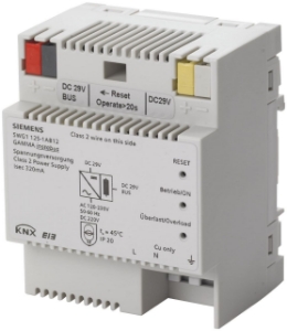 Picture of Siemens Spannungsversorgung DC 29 V, 320 mA, mit zusätzlichem unverdrosseltem Ausgang, Art.Nr. : 5WG1125-1AB12