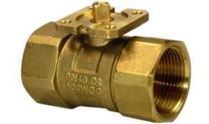 Picture of Siemens Durchgangs-Kugelhahn, Innengewinde, PN40, DN32, kvs 10, Art.Nr.: VAI61.32-10