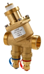 Picture of Siemens Kombiventil, Aussengewinde, PN25, DN25, 280…1800 l/h, Druckmesspunkte, Art.Nr.: VPP46.25F1.8Q