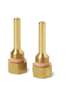Picture of Siemens Tauchhülse G  1/4 B,M10x1, Messing, d 5,2x40 mm, für Temperaturfühler d 5,2x26 mm, Art.Nr.: EZT-M40