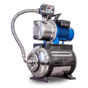 Picture of Elpumps Pumpen VB 25/1300 INOX Automatic Hauswasserwerk, mit INOX-Pumpenrad, Pumpengehäuse und Druckbehälter, 1300 W, 5.400 l/h, 4,8 bar, 25 L, Art.Nr. : VB 25/1300 INOX Automatic