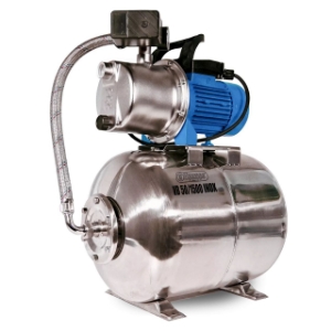 Picture of Elpumps Pumpen VB 50/1500 INOX Hauswasserwerk, mit INOX-Pumpenrad, Pumpengehäuse und Druckbehälter, 1500 W, 6.300 l/h, 4,8 bar, 50 L, Art.Nr. : VB 50/1500 INOX