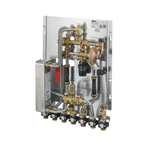 Picture of Oventrop - Wohnungsstation "Regudis W-HTU" 17 l/min., WT nickelgelötet, Art.Nr. : 1341052