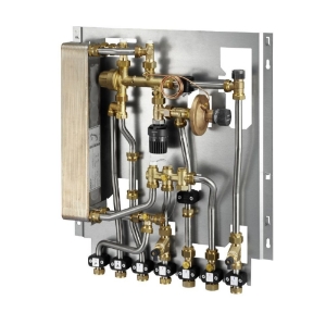 Picture of Oventrop - Wohnungsstation "Regudis W-HTF" 15 l/min, WT kupfergelötet, direkter HK, Art.Nr. : 1341131