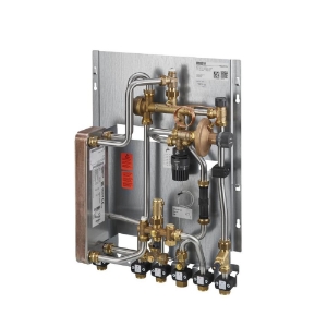 Picture of Oventrop - Wohnungsstation "Regudis W-HTU", 8 l/min. Wärmeübertrager doppelwandig mit WRAS-Zulassung, Art.Nr. : 1341220