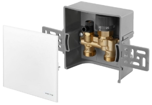 Picture of Oventrop - Unibox E RTL Rücklauftemperaturregelung geschlossen, Echtglas weiß, Art.Nr. : 1022760