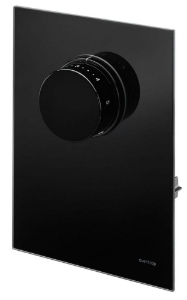 Picture of Oventrop - Abdeckung mit Thermostat als Ersatz für Unibox T-RTL Echtglas schwarz, Art.Nr. : 1022778
