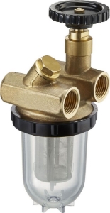 Picture of Oventrop - Heizölfilter für Zweistrang mit Absperrung "Oilpur Z A" DN 15, G 1/2 IG, Nickel 100-150 my, Art.Nr. : 2120104