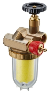 Picture of Oventrop - Heizölfilter für Einstrang mit Absperrung und Rücklaufzuführung "Oilpur E A R" DN 15, G 1/2 IG, Siku, Art.Nr. : 2122262