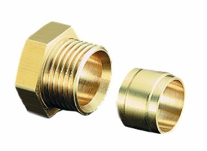 Picture of Oventrop - Klemmringverschraubung "Ofix-Oil" für Zweistrangfilter und "Flexo-Bloc", 6 mm, 2-fach, Art.Nr. : 2127050