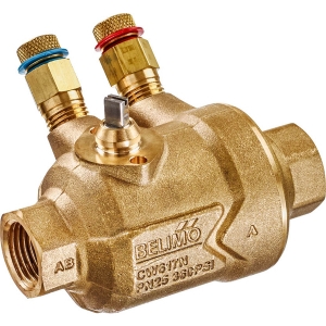 Picture of Belimo PI Zonenventil (PIQCV), 2-Weg, DN 25, Innengewinde, Rp 1", PN 25, ps 1600 kPa, V'nom 2100 l/h, Mediumstemperatur -20...120°C (mit Antrieb 2...90°C), mit Messstutzen (P/T ports), Art.Nr. C225QPT-G