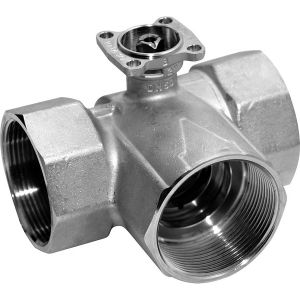 Picture of Belimo Regelkugelhahn, 3-Weg, DN 15, Innengewinde, Rp 1/2", PN 40, ps 1600 kPa, kvs 0.4 m³/h, 
Mediumstemperatur -10...120°C, Art.Nr. R3015-P4-S1