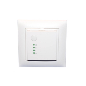 Picture of Belimo Stufenschalter UP-EDIZIOdue, 4 Stufen für VAV, Eingang AC/DC 24 V // Ausgang DC 0-2-6-10 V, 
LED-Anzeige der Stufen, Art.Nr. EXT-SN-RBE05-S4-BE