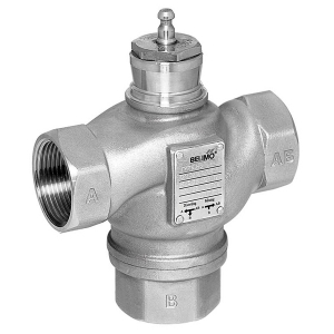 Picture of Belimo Hubventil nicht rostender Stahl, 3-Weg, DN 15, Innengewinde, Rp 1/2", PN 25, ps 2500 kPa, kvs 1.6 m³/h, 
Mediumstemperatur 0...130°C, Art.Nr. H315S-G