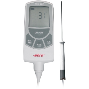 Picture of Ebro Electronic TFX 422C-150 Konformitätsbewertetes Präzisions-Laborthermometer mit Einstichfühler NL120/3mm, -50°C/+200°C, an Handgriff an 150cm Kabel, Art.Nr. : 1340-5434