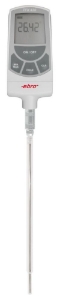 Picture of Ebro Electronic TFX 430+TPX 130 Präzisions-Thermometer Pt100, min/max/hold, mit stumpfem Stabmessfühler NL200/3mm, -100°C/+500°C, Lemo, Art.Nr. : 1340-5437